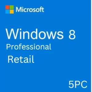 Windows 8 Pro Retail 5 PC